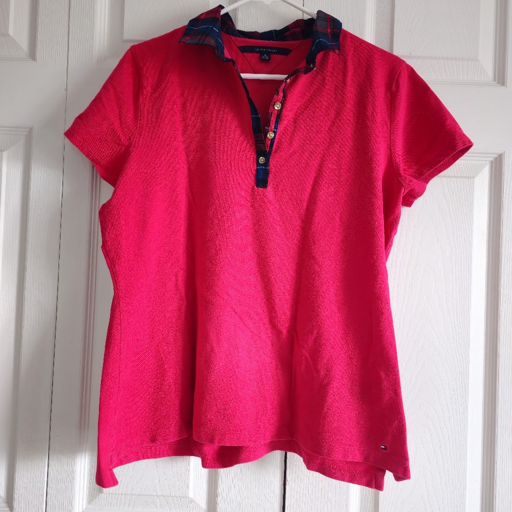 Tommy Hilfiger Pink Polo Shirt